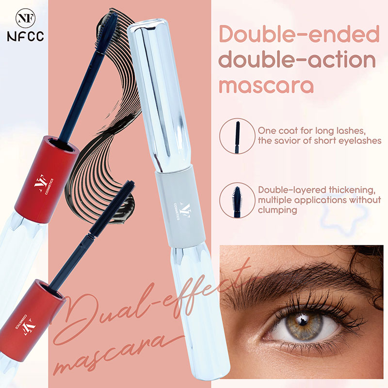 Double-ended double-action mascara
