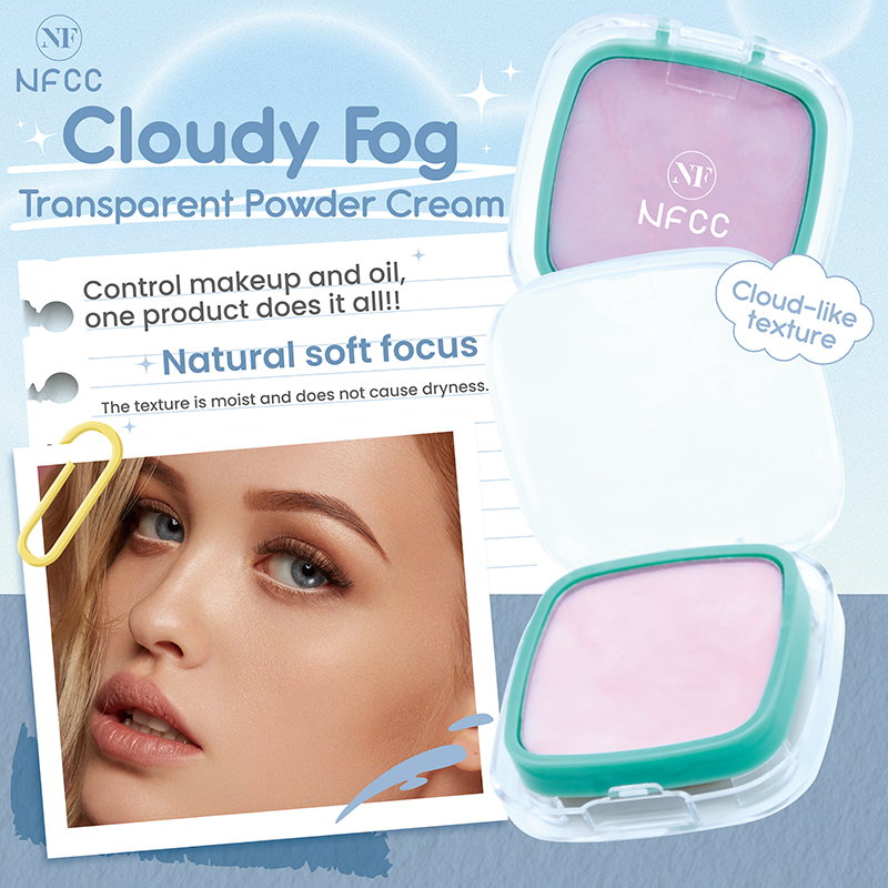 Cloudy soft mist transparent powder foundation cream